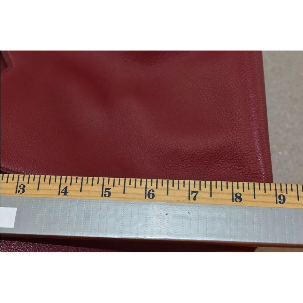 Michael Kors Womens Whitney Red Purse Leather Tote Shoulder Bag - Picture 5 of 16